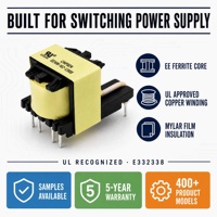 Transformateurs d'éclairage à noyau de ferrite électronique Ee16 Ee25 Ee28 220 V CA vers 24 V CA, 12 V 50 W haute fréquence, transformateur abaisseur Er39