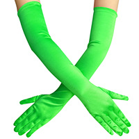 Gants de mariée longs en velours coloré pour femme, pour costume d'Halloween - Gants de bal rétro des années 1920