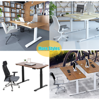 Bureau de travail électrique réglable en hauteur avec système de levage motorisé, bureau élévateur, bureau debout, bureau d'ordinateur