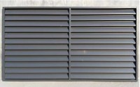 Lames horizontales fixes modernes en aluminium pour la ventilation des fenêtres et des portes, pare-soleil et persienne de climatisation extérieure