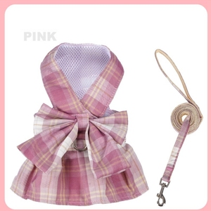 Cute Princess Tutu Dress <strong>Skirt</strong> for Cat and <strong>Dogs</strong> Fashionable Polyester Breast Strap Traction Rope <strong>Harness</strong> Bow <strong>Dog</strong> Clothing