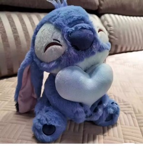Lindo Peluche de Stitch con Corazón, Azul/Rosa, Juguete de Peluche de Dibujos Animados, Almohada de Pareja de Lilo y Stitch, Regalo de San Valentín para Niñas - Product Image 2