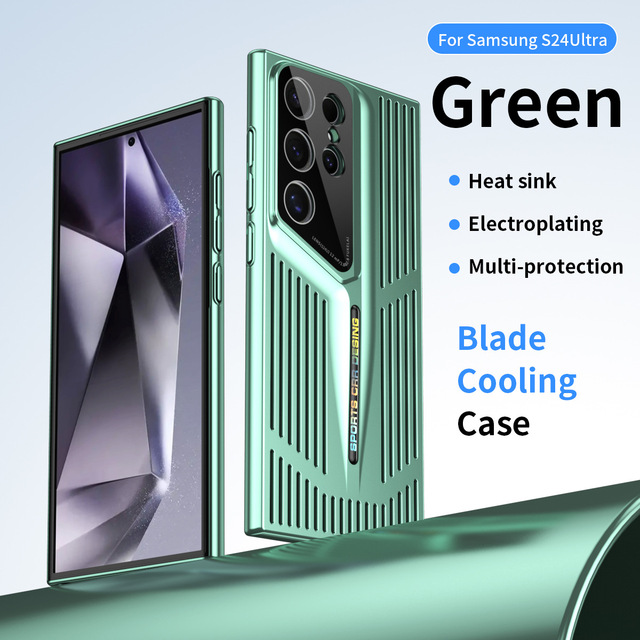 S23 S24 S25 CASE Heat Dissipation Cooling Phone Case for Samsung Galaxy S25 Ultra, Heat Sink Shockproof Protective Cover