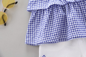 Ensemble de bodys et jupes colorées à carreaux pour petites filles, style gâteau, idéal pour l'été – Nouveauté du fournisseur chinois pour le shopping en ligne - Product Image 5