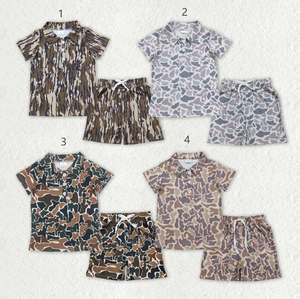 Ensemble de vêtements pour garçons RTS, été, camouflage, coton, 2 pièces, vêtements de boutique, soie de lait/coton - Product Image 6