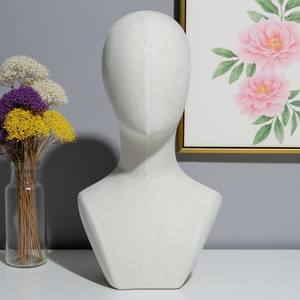 Vente en gros, <span class=keywords><strong>tête</strong></span> de <span class=keywords><strong>mannequin</strong></span> recouverte de tissu, couleur personnalisée, épingle de présentation de perruque noire, <span class=keywords><strong>tête</strong></span> de <span class=keywords><strong>mannequin</strong></span> en mousse de polystyrène et velours pour perruques - Product Image 3