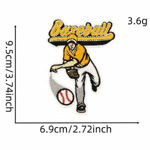 Parches Bordados Termoadhesivos de Béisbol para Deportes - Product Image 5