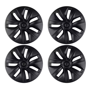 Cache-moyeu de roue de remplacement noir mat aérodynamique de 19 pouces pour Model Y 2020-2023 - Product Image 3