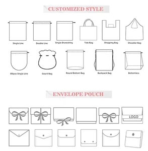 高級ブラウンベルベット封筒型ジュエリーギフト包装フラップポーチ、カスタムロゴ印刷、ヘアアクセサリー/衣類収納ダストバッグ、カスタムカラー - Product Image 2