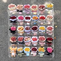 QY - Regalos de Flores Eternas de Lujo para Bodas, Cumpleaños, San Valentín, Decoración para el Hogar y Fiestas, Rosas Naturales Secas, Mini Ramos de Flores Secas