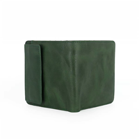 Dompet Lipat Kulit Sapi Asli Berkualitas Tinggi, Banyak Slot Kartu, Jendela ID, Tipis, Anti RFID, Grosir Logo Kustom, Hadiah untuk Pria Wanita