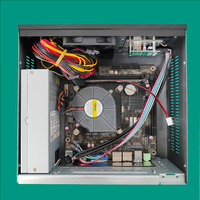 Mini 1U rak kontrol industri casing PC tahan debu setengah slot kartu tinggi penuh grafis khusus ITX Motherboard mini-itx