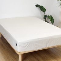 Vente Flash Drap de Lit Conducteur de Luxe en Tissu 15% Coton Argenté 400TC Écologique Toutes Saisons pour Sommeil Profond et Connexion à la Terre