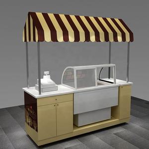Mobile Food Trailer Kuchen Schaufenster Eis wagen zum Verkauf - Product Image 3