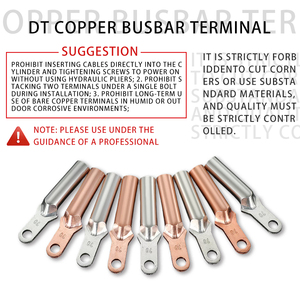 Connecteur en cuivre violet à tête étroite pour bornier DTK, <span class=keywords><strong>disjoncteur</strong></span> de circuit d'air, tête étroite dédiée - Product Image 4