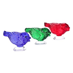 Ornement en verre en forme d'oiseau multicolore, décoration de bureau, décoration de la maison, cadeau créatif pour un anniversaire - Product Image 2