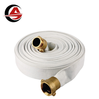 American Standard 1 pouce 30m Tuyau d'incendie plat jaune avec connecteur NPSHC Made China Canvas SCBA Firefighting Equipment Accessory