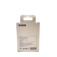 Boîte en papier de luxe légère de haute qualité personnalisable pour l'emballage électronique de câble de chargeur mural Emballage en papier de luxe plié