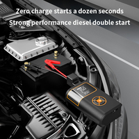 28 Silinder 6000mAh Portable Rechargeable Car Jump Starter Lampu LED Power Bank Baterai Lithium Jump Starter dengan Pompa Udara