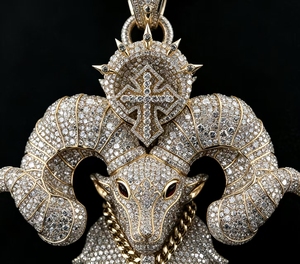 Colgante personalizado de moissanita extragrande con brillo deslumbrante, chapado en rodio, plata de ley 925, moissanita VVS, estilo hip-hop. - Product Image 3