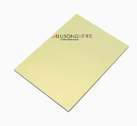 Panel compuesto de aluminio de alto brillo personalizado para pared, techo y gabinete dorado plateado cepillado Acm Dibond