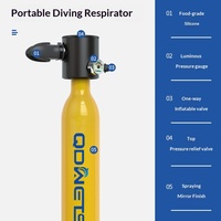 Mini-bouteille d'oxygène de plongée réutilisable 0,5 L, tube d'oxygène de plongée portable, équipement de plongée gonflable et durable