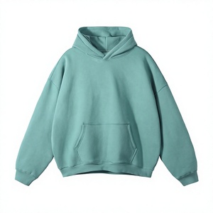 Low MOQ Mens Custom <b>Fleece</b> <b>Sweatshirt</b> For US Streetwear Labels Mens Custom Boxy <b>Sweatshirt</b> Embroidered Hoodie - Product Image 3