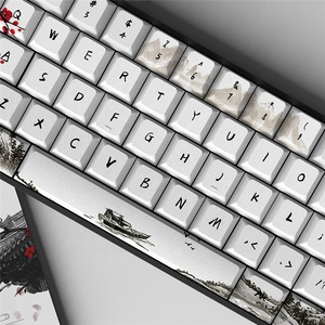 80 touches de clavier en forme de fleur de prunier, profil Cherry, sublimation par teinture, matériau PBT pour claviers mécaniques GH60 <span class=keywords><strong>GK61</strong></span> GK64 SK61Anne Pro - Product Image 4