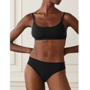 Femmes Français <span class=keywords><strong>Bustier</strong></span> <span class=keywords><strong>Maillot</strong></span> De Bain Corset Style Petite Poitrine Push Up Lisse Dentelle Garniture Longline Shaper Beachwear - Product Image 3
