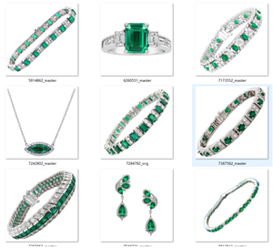 Genuine Oval Cut <strong>Emerald</strong> <strong>Stud</strong> <strong>Earring</strong> in 925 Sterling Silver - Product Image 5