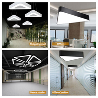 Lustre répandu Décoration suspendue commerciale personnalisée Dimmable Linkable Smart Led Linear Light