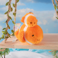 Porte-clés en peluche magnétique Maman et Bébé, pendentif de sac à dos animal marin, mini peluche pieuvre, tortue pour anniversaire d'enfants