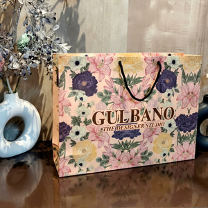 Luxury Floral Printed <b>Paper</b> Shopping Bags with Rope Handles for Boutique Gift Jewelry Cosmetic and Premium Retail Packaging - Product Image 1
