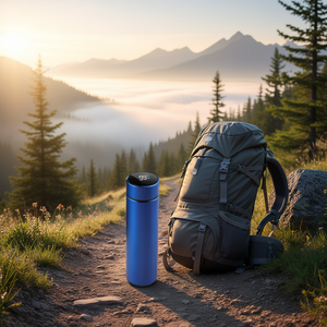 Thermos intelligent Myrva, isolation thermique 12-24 heures, acier inoxydable, utilisation portable en extérieur, taille M - Product Image 2