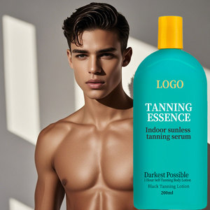 Loción de bronceado corporal para interiores personalizada, loción de bronceado corporal sin sulfato 200ml loción de bronceado natural rápida - Product Image 6