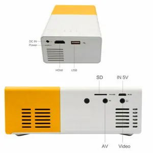 Factory 4k Hd Usb Cinema Theater Beamer Factory Direct Mini Supplier Wifi Beam Mobile Pocket Yellow Projector