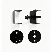 Kit de quincaillerie pour pergola extérieure à lames orientables, avec support de capuchon d'extrémité rotatif pour tube creux WPC, pour écran pare-soleil de jardin