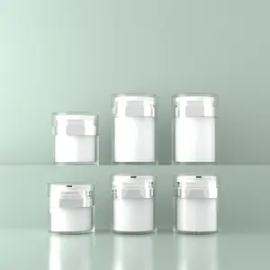 Custom Plastic Pp Pet Cosmetica Container Voor Haar Crème/Plastic Cosmetische Potten Met Deksels
