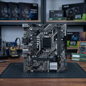 เมนบอร์ด AsusTech H510M-D Micro-ATX สำหรับเดสก์ท็อป Intel LGA1200 รองรับ DDR4 64GB แบบดูอัลแชนแนล พร้อมรองรับ SATA - Product Image 2