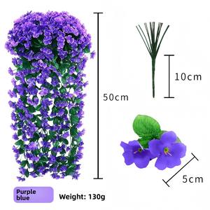 Fiori Artificiali di Ipomea da Appendere, Fiori di Seta Simulati di Lunga Durata 3-5 Anni per Interni ed Esterni, Regalo per la Festa del Papà - Product Image 6