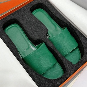 2026 Summer Fashion Ladies Square Head for Slippers H-Belt <b>Net</b> Red Joker Beach Sandals Non-Slip Wear-Resistant <b>Light</b> - Product Image 3