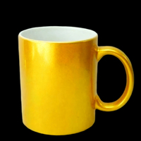 Tasses en céramique personnalisables 11oz, vierges, avec grandes poignées, pour sublimation et impression à paillettes, compatibles micro-ondes et lave-vaisselle