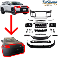 Ganti ke Versi High, untuk Toyota RAV4 Upgrade ke Body Kit Mobil GR, bumper depan, gril, lampu depan, fender, kap mesin, spoiler mobil.