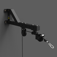 Station de musculation murale en acier pour squats et tractions, système de poulies double réglable et durable, équipement de fitness de marque ZJFIT