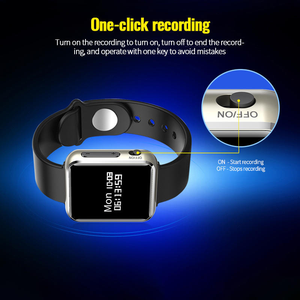 สมาร์ทวอทช์บันทึกเสียง 16GB ขายส่งจากโรงงาน พร้อมฟังก์ชั่นเครื่องเล่น MP3 บันทึกเสียงแบบเข้ารหัส สำหรับใช้งานประจำวัน - Product Image 4