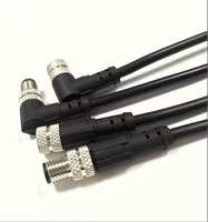 Connecteur d'Aviation DC M8 Ignifuge Étanche IP67 pour Capteur PUR Mâle-Femelle 3-8 Broches 8 Trous 100% Compatible OEM