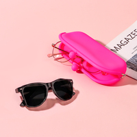 Nouveauté : Étui à lunettes en silicone écologique de haute qualité, protection anti-rayures, sac de rangement pour lunettes de soleil