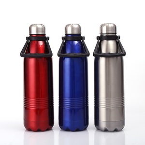 Custom Logo Vacuum Insulated Aqua <b>Flask</b> Water Bottle With Plastic Handle 1.2l 1.5l - Product Image 2