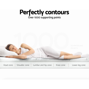 11 Khu Đôi Bộ Nhớ Bọt Nệm Topper 8Cm Dày Có Thể Tháo Rời Có Thể Giặt Màu Xanh Bìa Có Thể Gập Lại Giường Bảo Vệ Tre Mát Ngủ - Product Image 5