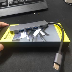 Type <b>C</b> 5 In 1 Hub Aluminum Alloy HDMI 2.0 <b>USB</b> Multi Port <b>Adapter</b> For Laptop Expansion - Product Image 2